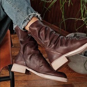 NEW Free People Sutton Slouch Leather Boots